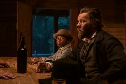 Chase Dillon and Joel Edgerton in 'The Underground Railroad.'