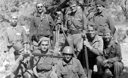 La XV Brigada Internacional del Ebro en agosto de 1938. 