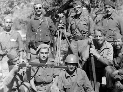 La XV Brigada Internacional del Ebro en agosto de 1938. 
