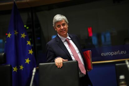 El presidente del Eurogrupo, Mário Centeno, en el Parlamento Europeo el pasado mes de noviembre.