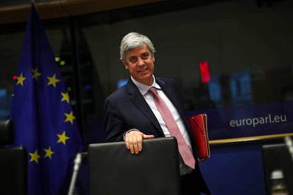 El presidente del Eurogrupo, Mário Centeno, en el Parlamento Europeo el pasado mes de noviembre.