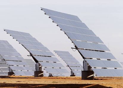 Parque solar en Los Monegros (Aragón).