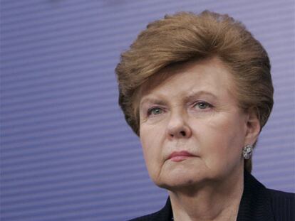 La ex presidenta de Letonia Vaira Vike-Freiberga.