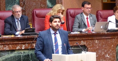 El candidato del PP para presidir Murcia.