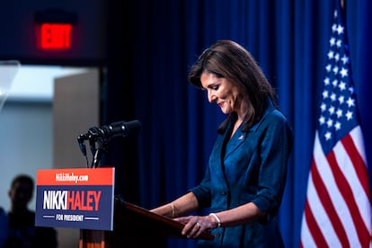 US Republican presidential candidate Nikki Haley