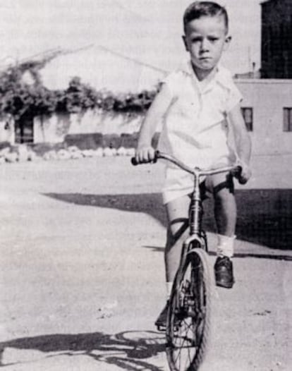 Del Bosque, durante su infancia en Salamanca.