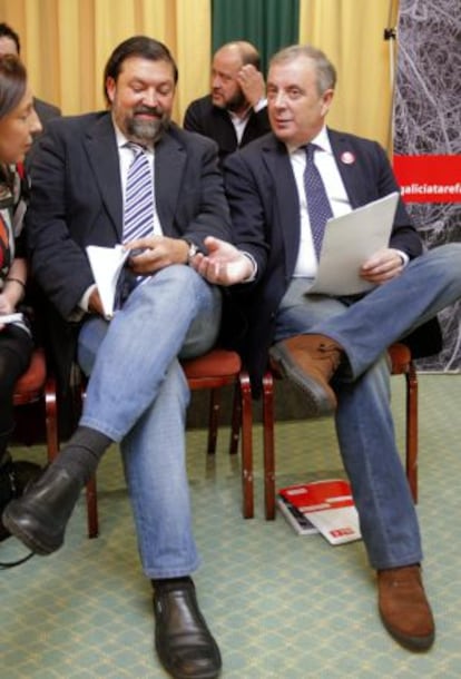 Pachi Vázquez junto a Francisco Caamaño.