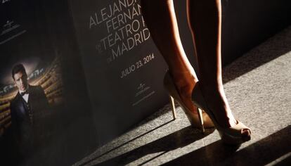 Una imagen del 'photocall' previo al concierto de Alejandro Fernández en el Teatro Real de Madrid.