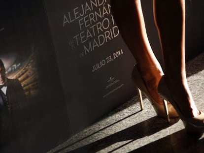 Una imagen del &#039;photocall&#039; previo al concierto de Alejandro Fern&aacute;ndez en el Teatro Real de Madrid. 