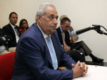El empresario gallego Manuel Jove, durante la primera sesión de la vista oral que se celebró en el Juzgado de lo Mercantil número 1 de A Coruña el pasado mes de septiembre. EFE/Archivo