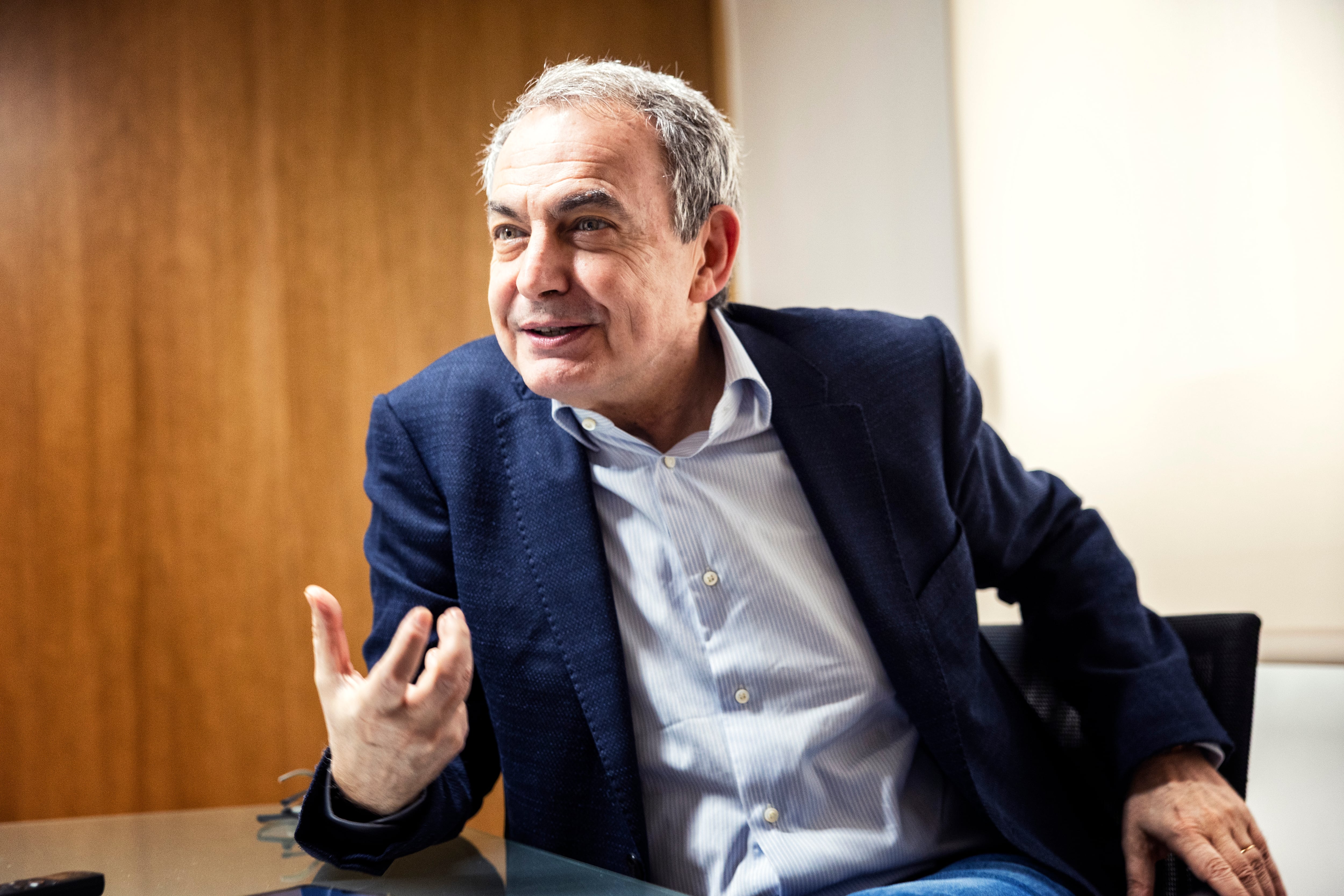 José Luis Rodríguez Zapatero, in his office in Madrid in 2025.