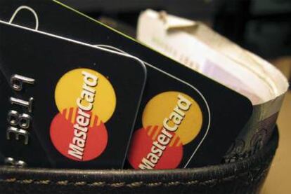 Tarjetas de crédito de MasterCard.