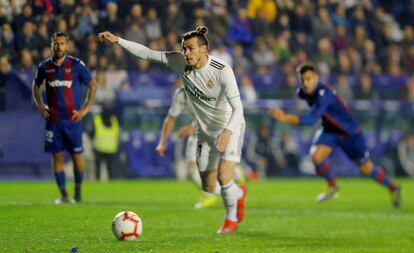 Gareth Bale, en el último partido de Liga ante el Levante. 