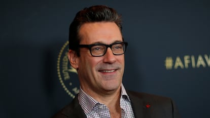 El actor Jon Hamm, en un almuerzo en Los Ángeles (California) el 3 de enero de 2020.