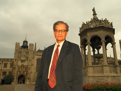 Amartya Sen, en Cambridge en 1998.