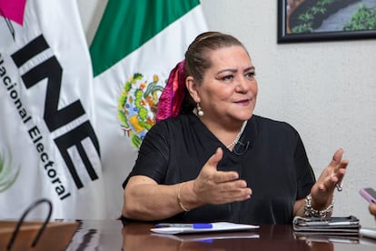 Guadalupe Taddei Zavala, presidenta del Instituto Nacional Electoral, el 21 de noviembre.