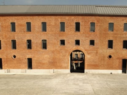 Patio del Centro Cultural Conde Duque de Madrid.