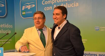 Elías Bendodo, a la izquierda, y Juan Ignacio Zoido.