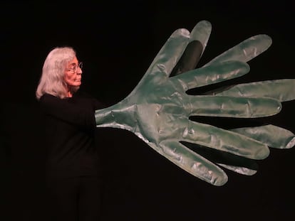 Sylvia Palacios Whitman en el Centro Nacional de Arte Contemporáneo en Santiago, en diciembre de 2021.