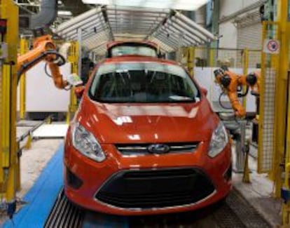 Un Ford Fiesta en la fábrica de Almussafes, Valencia.