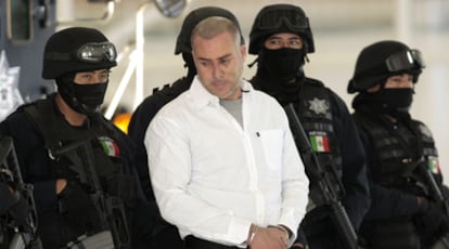El presunto narcotraficante José Vázquez Villagrana, ayer en México.