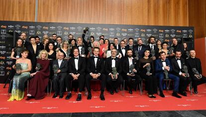 Los ganadores de los Premios Goya 2019.