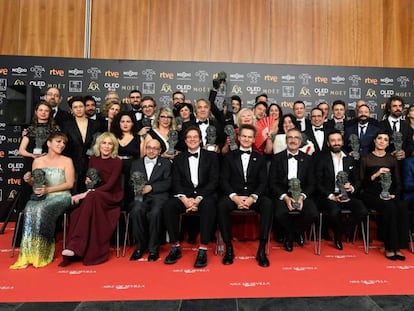 Los ganadores de los Premios Goya 2019.