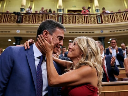 Pedro Sánchez y Yolanda Díaz, en el Congreso, en agosto pasado.