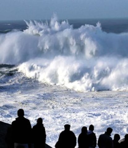 El oleaje en Muxía (A Coruña), el pasado enero.