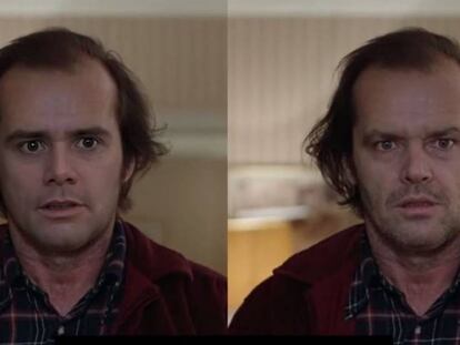 Un 'deepfake' de Jim Carrey como Jack Nicholson en 'El resplandor'.