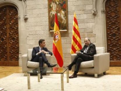 El presidente Sánchez ha entregado a Torra una  agenda para el reencuentro  con 44 propuestas políticas económicas y sociales para Cataluña