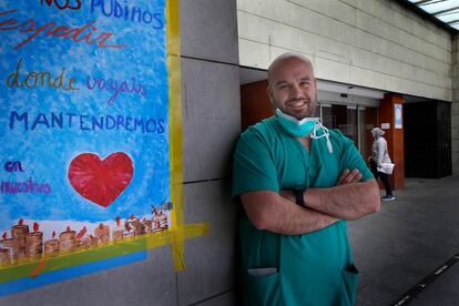 Javier Sotoca, en el Hospital de Terrassa.