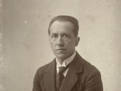 Piet Mondrian en 1918.
