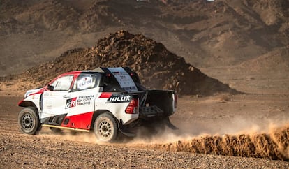 El piloto español Fernando Alonso en el Al Ula-Neom Rally de Arabia Saudí