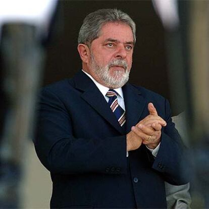 El presidente Lula da Silva, en el palacio presidencial, en Brasilia.
