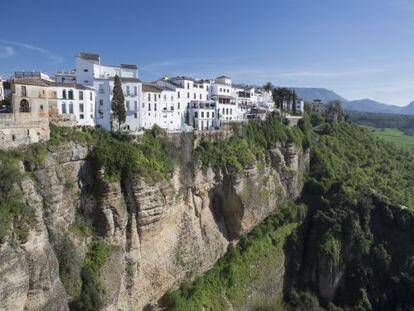The town of Ronda in Málaga province.