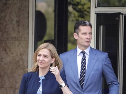 Cristina de Borbón e Iñaki Urdangarin, el pasado junio.