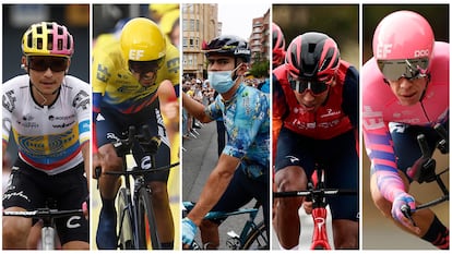Ciclistas colombianos que participan en el Tour de Francia 2023
