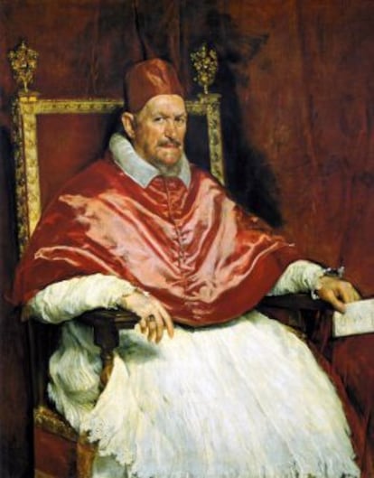 Retrato de Inocencio X, obra de Velázquez.