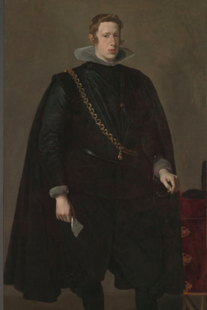 Retrato de Felipe IV, por Velázquez.