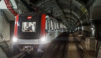 Convoy del metro de Barcelona.