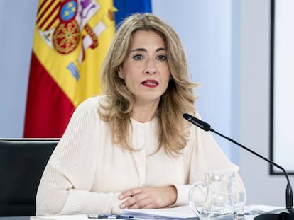 La ministra de Transportes, Raquel Sánchez, tras la reunión del Consejo de Ministros.