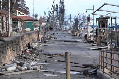 A view of burned debris after wildfires devastated the historic town of Lahaina, Maui, Hawaii, U.S., August 10, 2023.