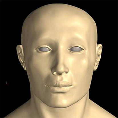 Reconstrucción facial del famoso rey niño, resultado de tres estudios de expertos de Francia, EE UU y Egipto.