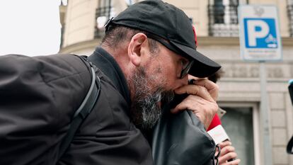 Koldo García, exasesor del exministro socialista José Luis Ábalos, a la salida de la Audiencia Nacional este jueves.