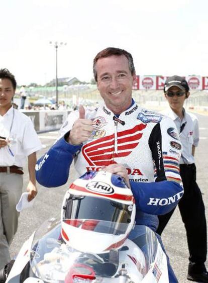 Freddie Spencer, el año pasado en Suzuka.