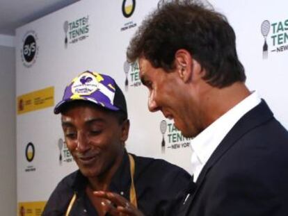 El tenista se ha puesto a las órdenes del cocinero Marcus Samuelsso en el evento Taste of Tennis