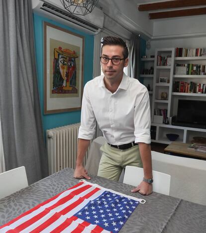 Samuel Mattern en su domicilio particular, representante del Partido Demócrata de EE.UU en España.