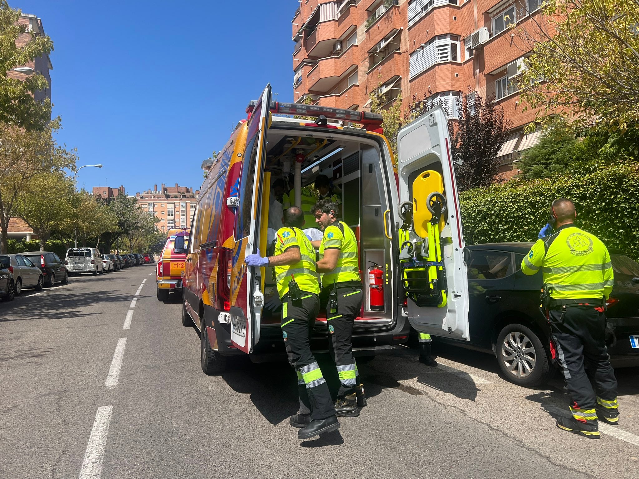 Un hombre de 70 años, grave tras sufrir un golpe de calor en Madrid 