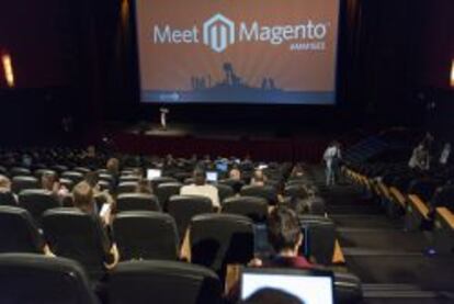 Panorama del evento Meet Magento sobre tendencias en comercio electrónico, celebrado el martes en Madrid.